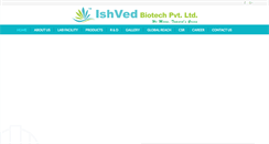 Desktop Screenshot of ishvedbiotech.com