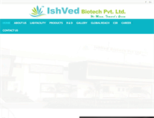 Tablet Screenshot of ishvedbiotech.com